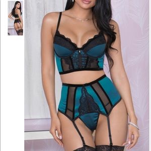 3 piece lingerie set